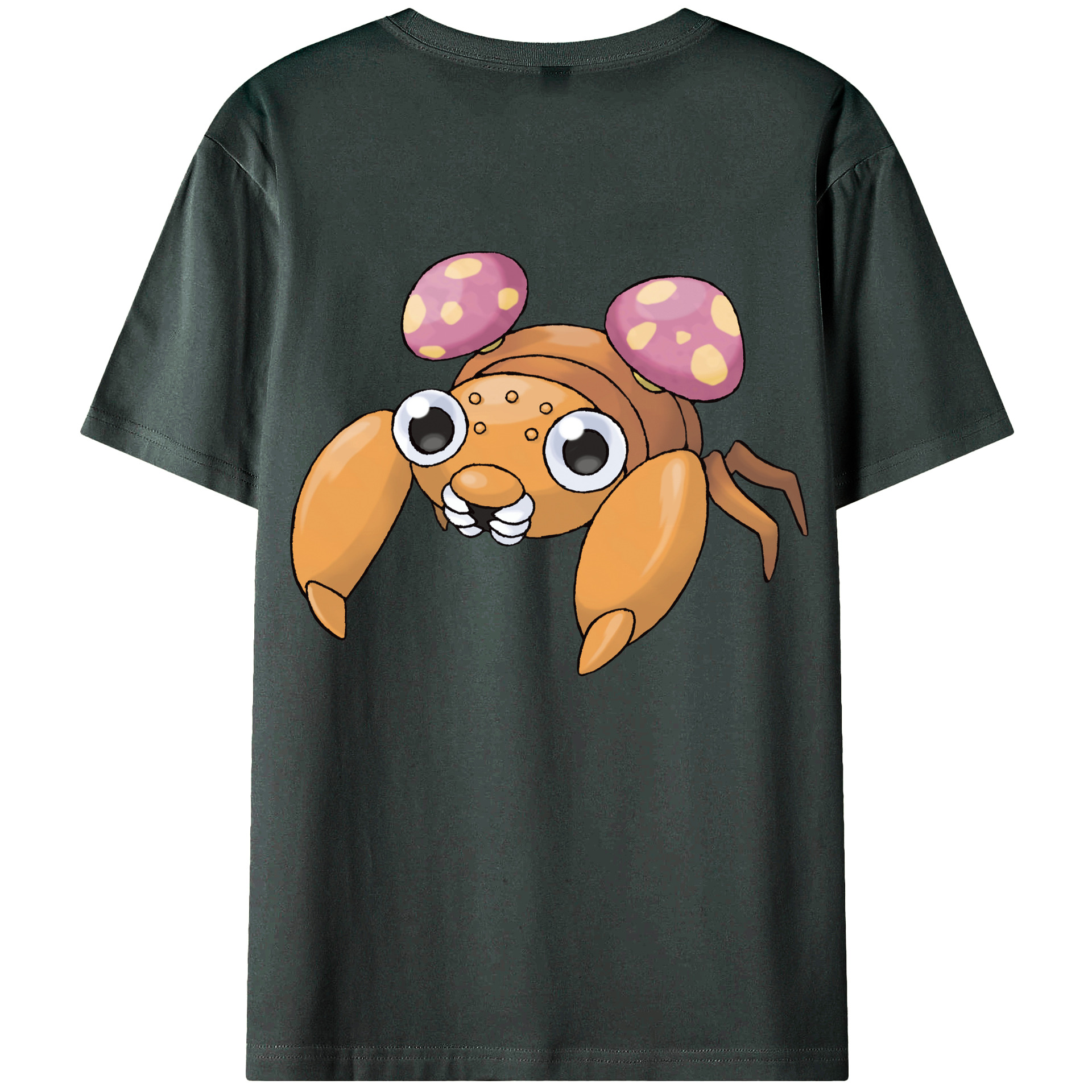 （画像用） ポケットモンスター Pokémon 綿100％ メンズ半袖Tシャツ（バックプリント） 通気性